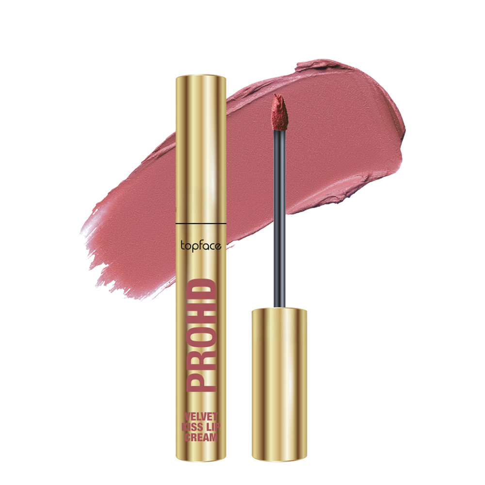 Помада для губ рідка матова Topface PROHD Velvet Kiss (PT212), 3 г, 008 Soft Whisper Лілово-рожева PT212 фото