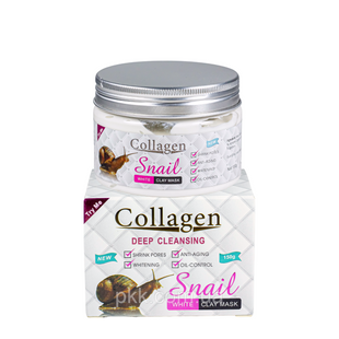 Маска для обличчя Collagen Snail біла глиняна 150 г PM6924 фото