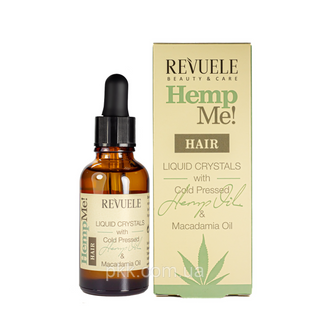 Рідкі кристали для волосся Ravuele Hemp Me Hair Liquid Crystals з олією насіння конопель 30 мл 5060565102347 фото