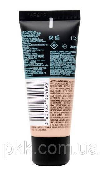 Тональний крем матуючий Maybelline New York Fit Me Matte № № 102 Mb 3834 фото