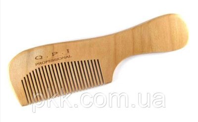 Гребінь для волосся дерев'яний з ручкою QPI Professional 18 см DG-0024 DG-0024 фото