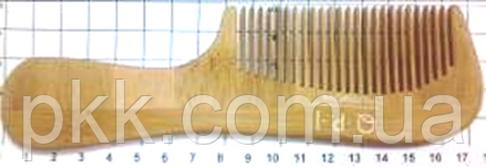 Гребень для волос деревянный с ручкой QPI Professional 18 см DG-0024 DG-0024 фото