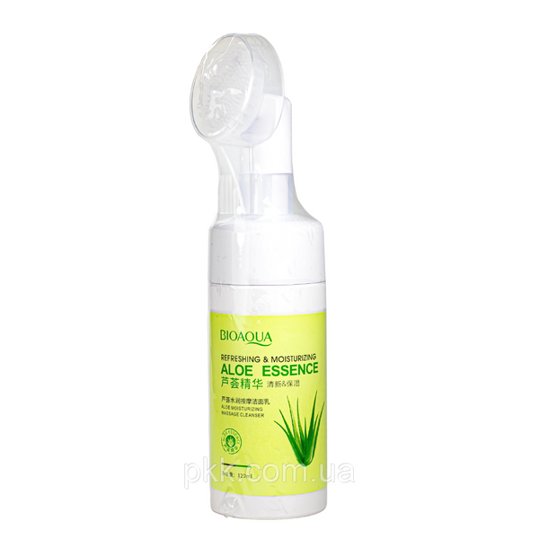 Пенка для умывания с силиконовой щеточкой Bioaqua Aloe Essence  BQY65918 фото