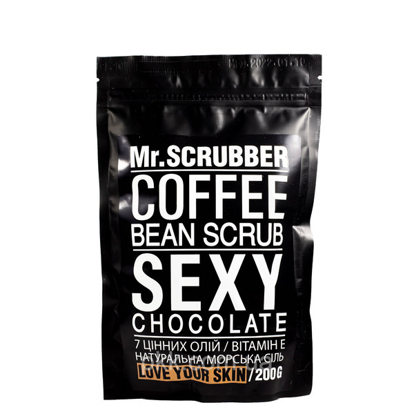Кавовий скраб для тіла Mr Scrubber Sexy Chocolate Scrub з екстрактом шоколаду 200 гр Mr 0004 фото