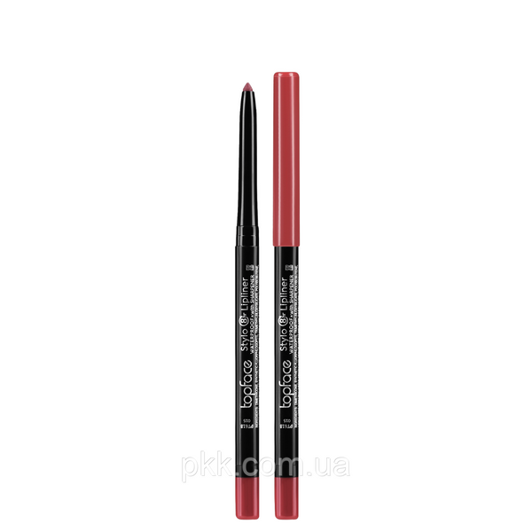 Олівець для губ водостійкий topface Stylo Lipliner матовий № 015 Блідо-кармінний (PT618) PT618 фото