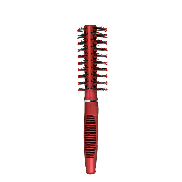 Расчёска для волос двухсторонняя продувная Salon Professional 9541 SL, Бордовая 9541 SL фото