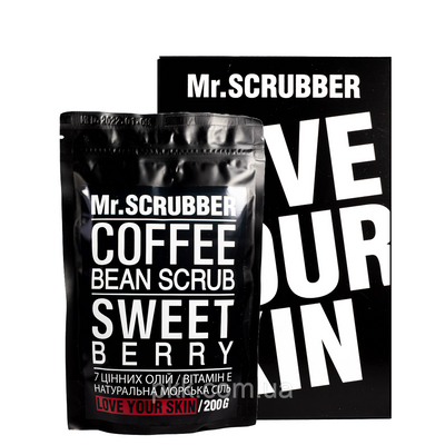Кавовий скраб для тіла Mr Scrubber Sweet Berry Scrub із екстрактом ягід 200 гр Mr 0001 фото