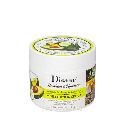 Зволожуючий крем для обличчя та тіла Disaar Brightern & Hydrates Avocado 92 % 120 мл DS5023 фото