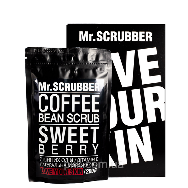 Кавовий скраб для тіла Mr Scrubber Sweet Berry Scrub із екстрактом ягід 200 гр Mr 0001 фото