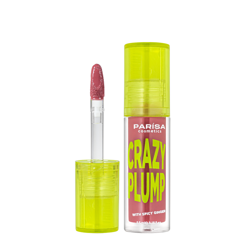 Блиск-плампер для об'єму губ Parisa Cosmetics Crazy Plump, 5,5 мл, 103 Fashion pink Світло-вишневий PC-11303 фото