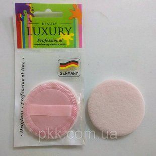 Спонж для макияжа велюровый для нанесения пудры Beauty LUXURY SP-03 Белый Розовый SP-03 фото