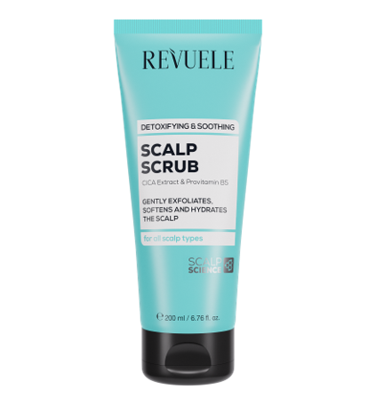 Скраб для кожи головы Детоксикационный и успокаивающий Revuele Scalp Scrub, 200 мл 5060565107977 фото