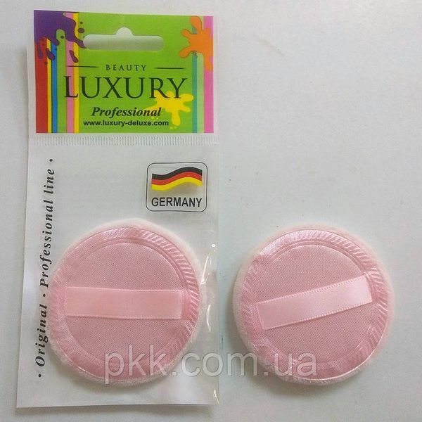 Спонж для макияжа велюровый для нанесения пудры Beauty LUXURY SP-03 Белый Розовый SP-03 фото