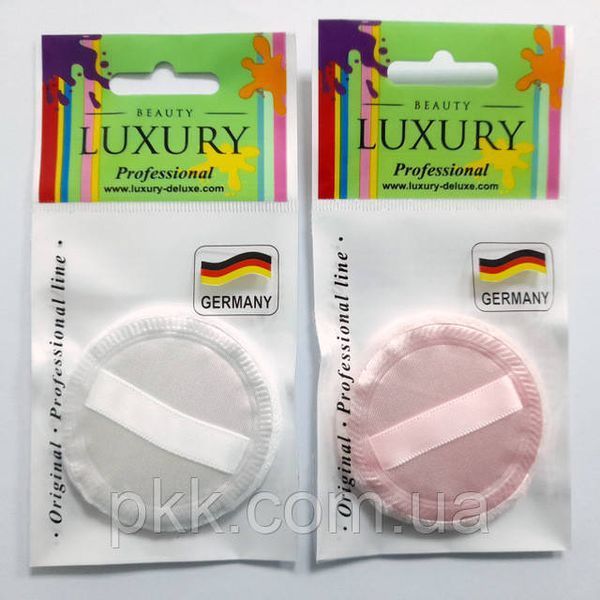 Спонж для макияжа велюровый для нанесения пудры Beauty LUXURY SP-03 Белый Розовый SP-03 фото