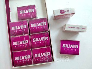 Леза змінні для педикюрного станка QPI Professional Silver 10 штук Silver1103 фото