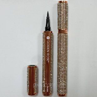 Подводка-фломастер для глаз чёрная Qoiden Rose Diamonds Long Eyeliner A080 фото