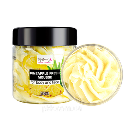 Баттер-суфле для тіла та обличчя Top Beauty з ароматом ананасу 150 мл TB-6423 фото