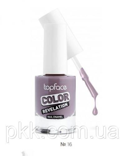 Лак для ногтей TopFace Color Revelation 9 мл, № 16 Матовый Серо-фиолетовый PT105 фото