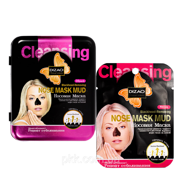 Маска для носа Dizao Nose Mask Mud від чорних точок DZ33 CMD-040 фото