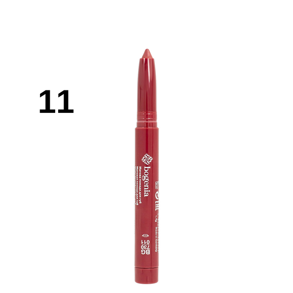 Помада-карандаш для губ водостойкая Bogenia Velvet Waterproof Matte, 011 Dreams Бежево-вишневая BG730 фото
