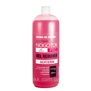 Рідина для зняття гель-лаку з гліцеріном Nogotok Pro Gel Remover 1000 мл 719 Н фото