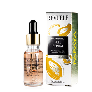 Сироватка для обличчя освітлююча Revuele Brightening Peel Serum з екстрактом папаї 20 мл 5060565104259 фото