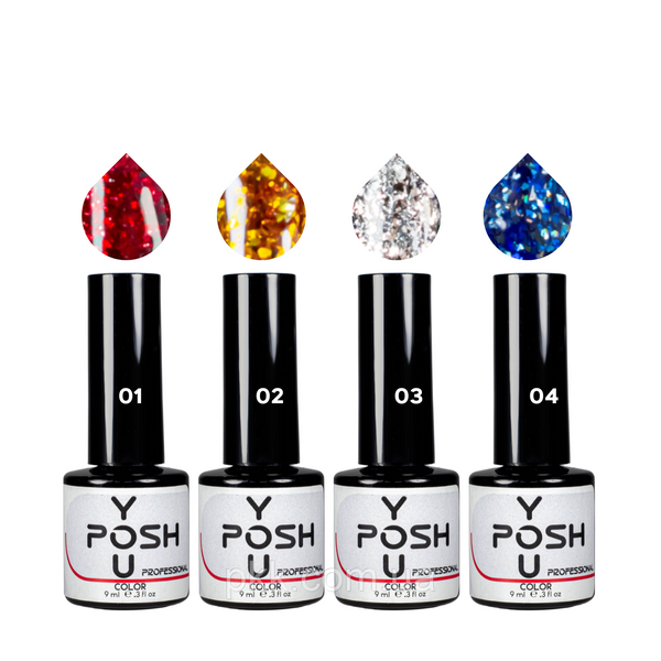 Гель-лак для ногтей YouPOSH De luxe Diamond 9 мл № 02 YP 2919 фото