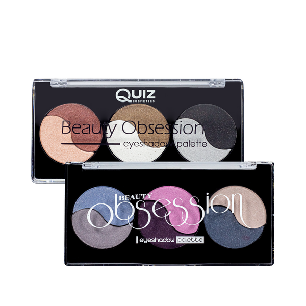 Палетка тіней для повік Quiz Beauty Obsession з 6 відтінків QZ 8367 фото