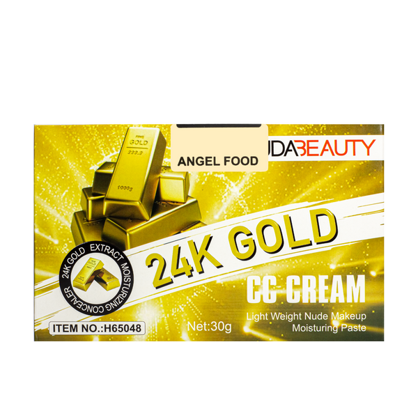Зволожуючий тональний CC-крем кушон для обличчя Huda Beauty 24K Gold CC Cream Н65048, 110 Angel Food Н65048 фото