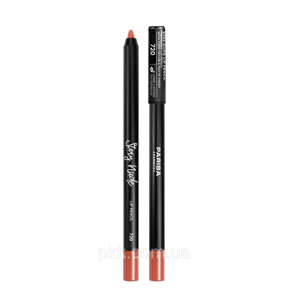 Олівець для губ Parisa Cosmetics гелевий № 720 Рожево-натуральний EP-7273 фото