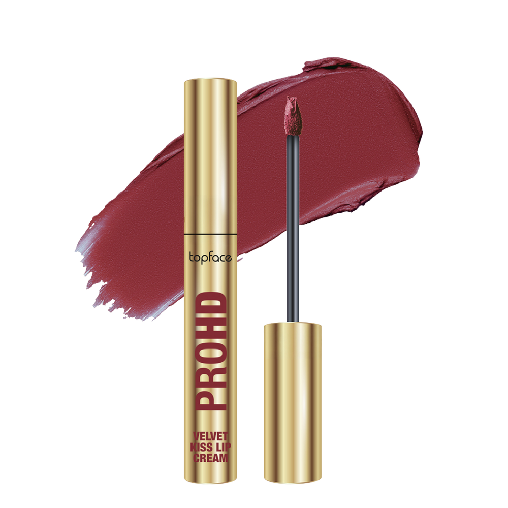 Помада для губ рідка матова topface PROHD Velvet Kiss (PT212), 3 г, 012 Baked Cherry &laquo;Сливова&raquo; PT212 фото