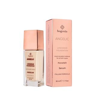 Стійка тональна база для обличчя Bogenia Angelic Longwear Foundation BG605 30 мл, 001 Porcelain BG605 фото