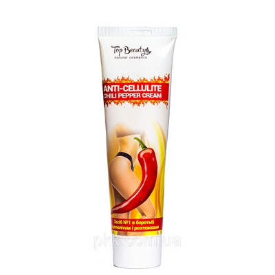 Антицелюлітний крем для тіла Top Beauty Anti-Cellulite Chili Pepper Cream з перцем чилі TB-7151 фото