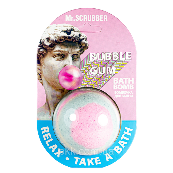 Бомбочка для ванны Mr Scrubber Bubble Gum с ароматом бабл гам 200 гр Mr 0505 фото