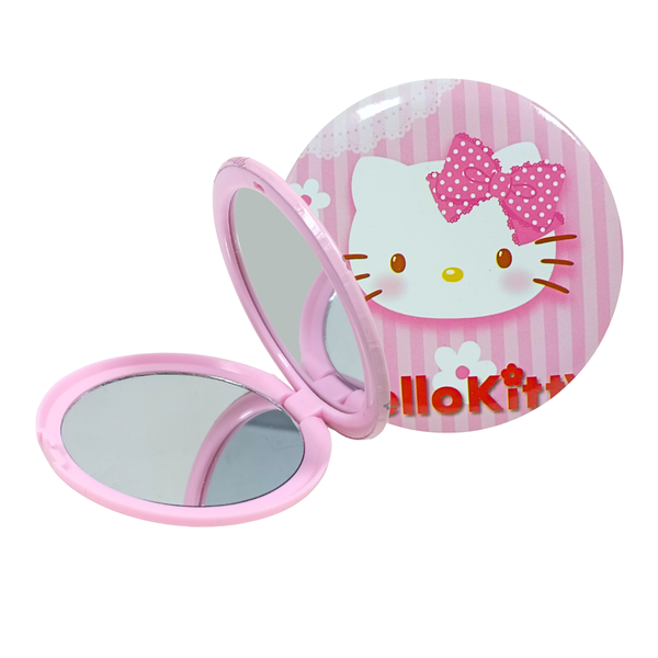 Дзеркало косметичне кишенькове двостороннє з принтом Hello Kitty, 75 мм ST24-609 фото