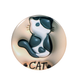 Зеркало косметическое для макияжа карманное с увеличением 2х Cat круглое 9904 фото 5
