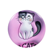 Зеркало косметическое для макияжа карманное с увеличением 2х Cat круглое 9904 фото 2