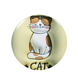 Зеркало косметическое для макияжа карманное с увеличением 2х Cat круглое 9904 фото 4