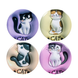 Зеркало косметическое для макияжа карманное с увеличением 2х Cat круглое 9904 фото 6