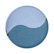 Тени для век Quiz Color Focus Pearl двойные атласные, 201 Голубой и морская волна QZ 8347 фото 4