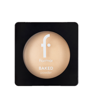 Пудра для обличчя запечена Flormar Baked Powder, № 20 Soft beige М'яка бежева  FM 5317 фото