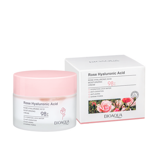 Крем для лица увлажняющий Bioaqua Rose Hyaluronic Acid с гиалуроновй кислотой 50 г  BQY42613 фото