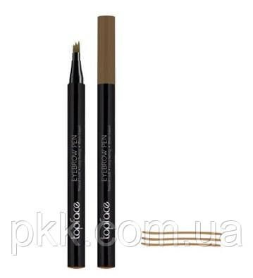 Маркер для брів TopFace Eyebrow Pen з ефектом мікроблейдінга PT616 № 001 Світло-коричневий PT616 фото