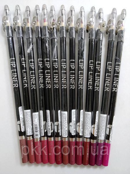 Олівець для губ дерев'яний з точилкою Jovial Luxe Lip Liner № 107 Cocoa Какао JL 5015 фото