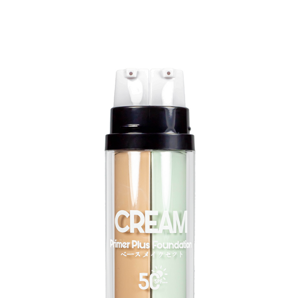База та тональний крем 2 в 1 TUZ Primer Plus Foundation Spf 50, 2 х 25 г, 01 Ivory & Mint Green TUZ 0541 фото