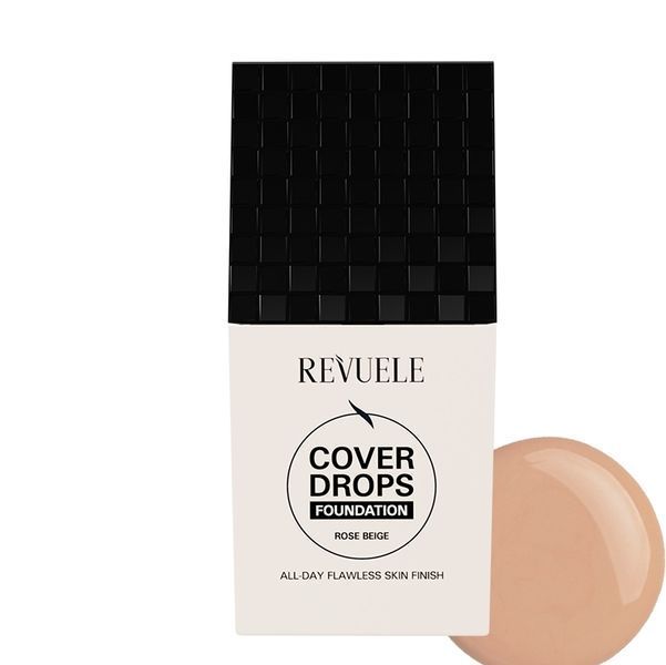 Тональная основа под макияж Revuele Cover Drops Персиковый, 35 мл 5060565109162 фото