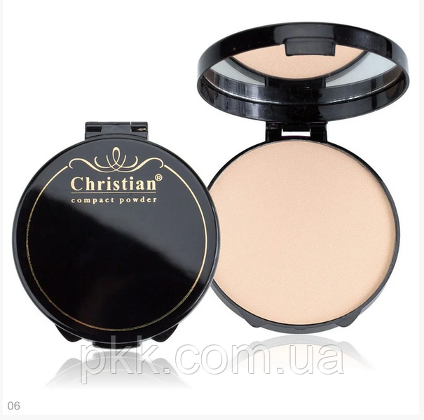 Пудра для лица Christian Compact Powder Black DM-406, № 01 Натуральный  DM-406 фото