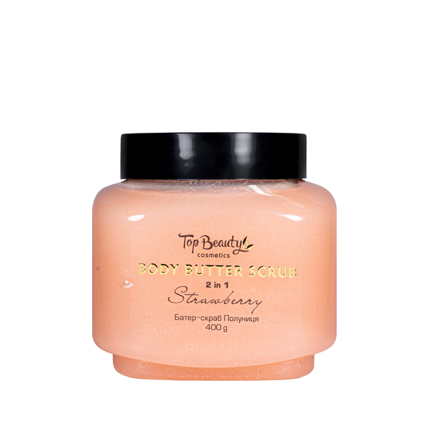 Скраб баттер для тела 2 в 1 Top Beauty Body Butter Scrub Strawberry, 400 г TB-8595 фото