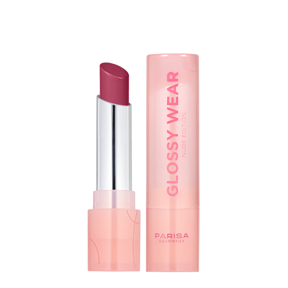 Помада для губ увлажняющая Parisa Cosmetics Glossy Wear (PGW-06), 603 Fever pink Малиновая PGW-06 фото