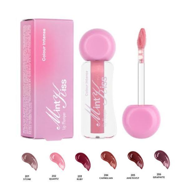 Блиск-плампер для губ Colour Intense Mint Kiss Plumping Lip Gloss, 201 Камінь / Бежевий CI 12675 фото